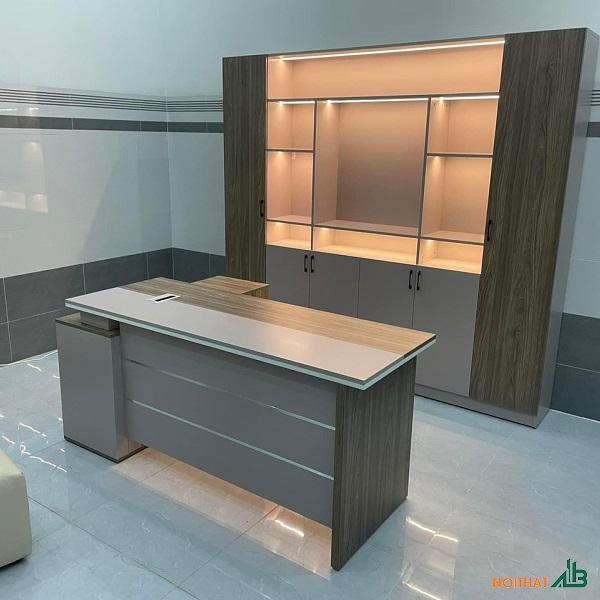 Bàn giám đốc 1m4 chữ L BGD035