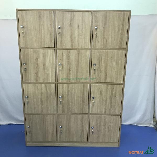 Tủ locker gỗ 12 ngăn giá rẻ