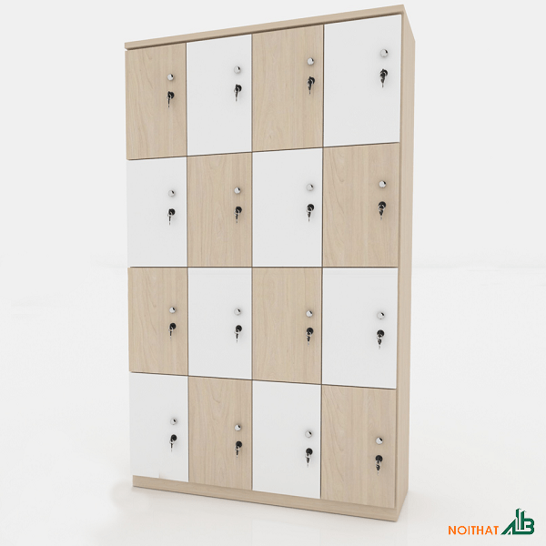 Tủ locker gỗ 16 ngăn