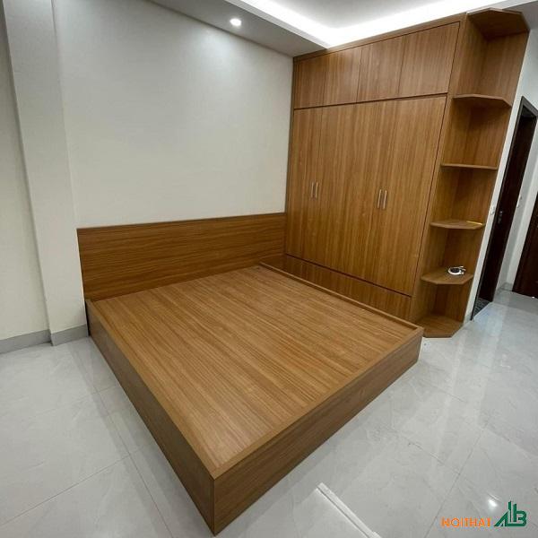 Bộ giường ngủ vs tủ quần áo giá rẻ GN068