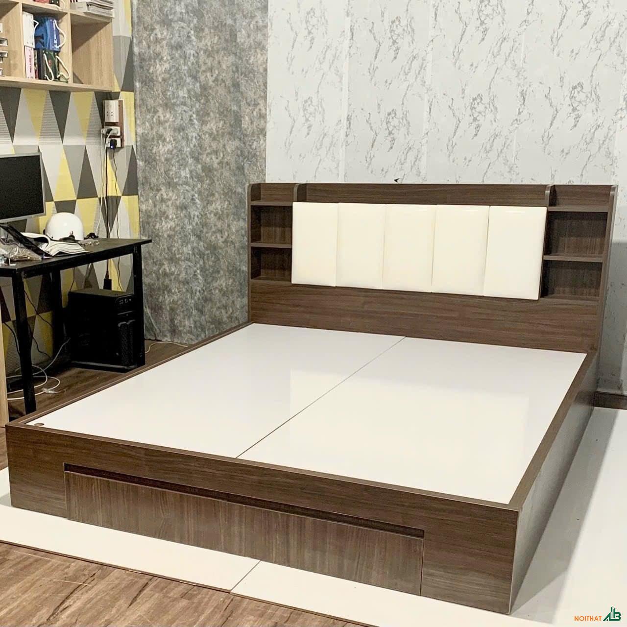 Giường ngủ MDF 1m6 x 2m giá rẻ GN022