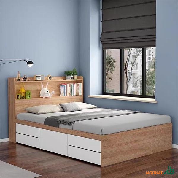 Giường ngủ 1m2 x 2m giá rẻ GN016