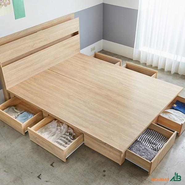 Giường ngủ MDF 6 hộc tủ GN029
