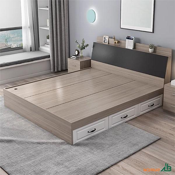 Giường ngủ có ngăn kéo giá rẻ GN048