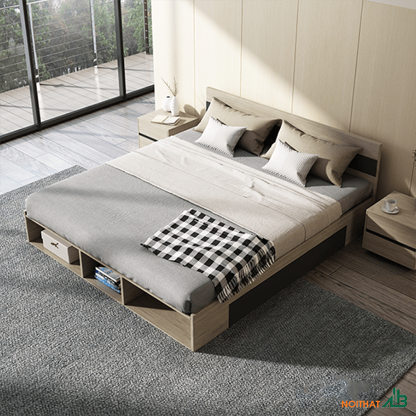 Giường ngủ gỗ hiện đại GN053