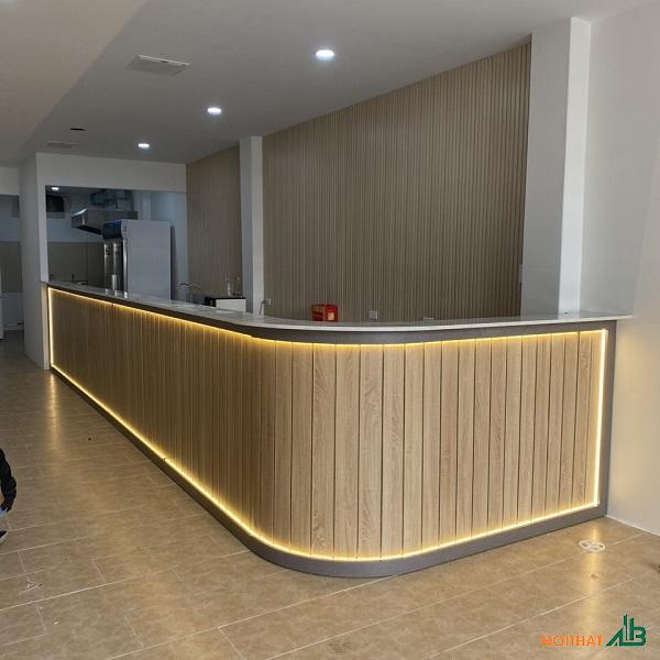 Quầy pha chế bo cong cao cấp QB091
