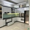 Tủ bếp chữ L cánh Acrylic TB053