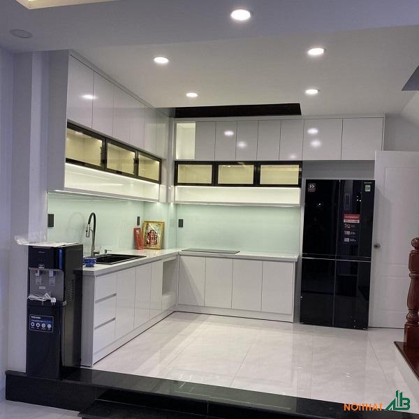Tủ bếp chữ L cao cấp TB034