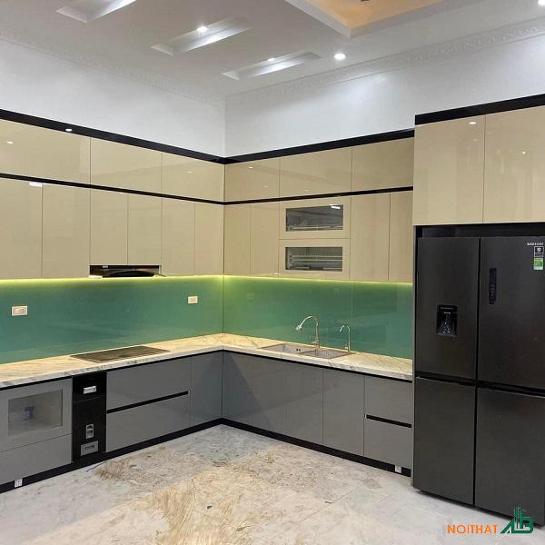 Tủ bếp chữ L cao cấp TB055