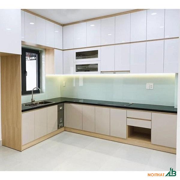 Tủ bếp chữ L cao cấp TB063
