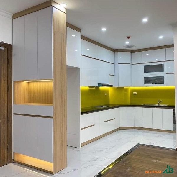 Tủ bếp chữ L cao cấp TB064