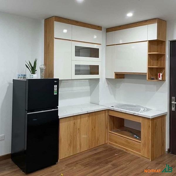 Tủ bếp chữ L mini TB047