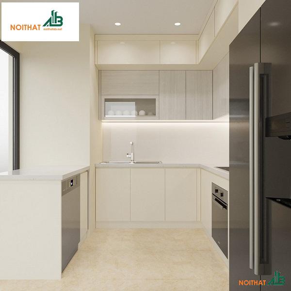 Tủ bếp chữ U đẹp giá rẻ TB009