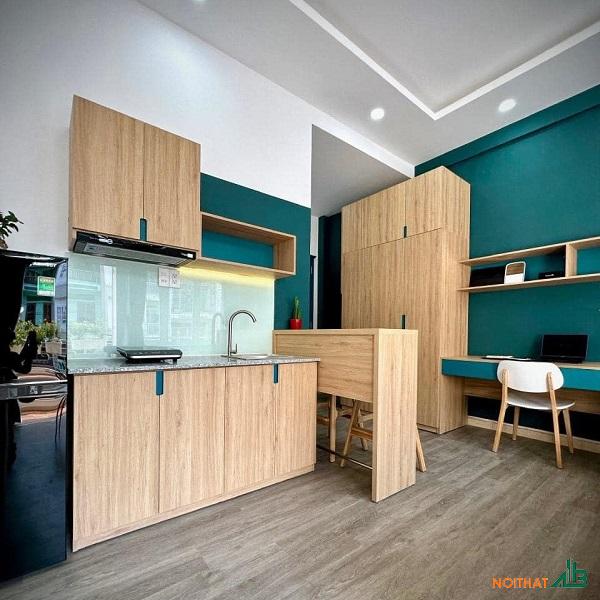 Tủ bếp mini cho căn hộ TB018