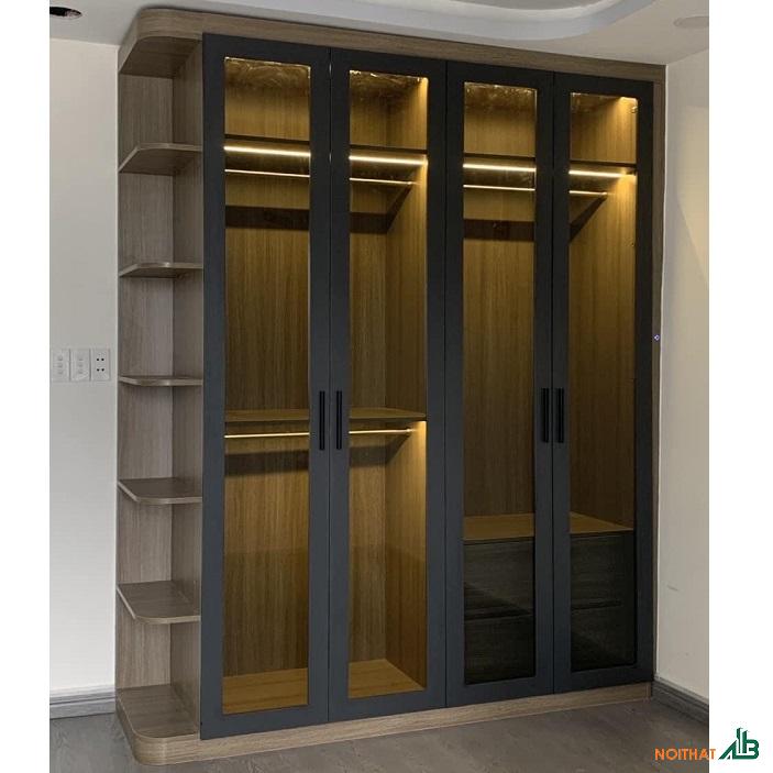 Tủ quần áo cánh kính giá rẻ TQA059