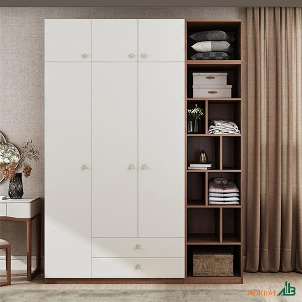 Tủ quần áo gỗ 1m6 x 2m TQA094