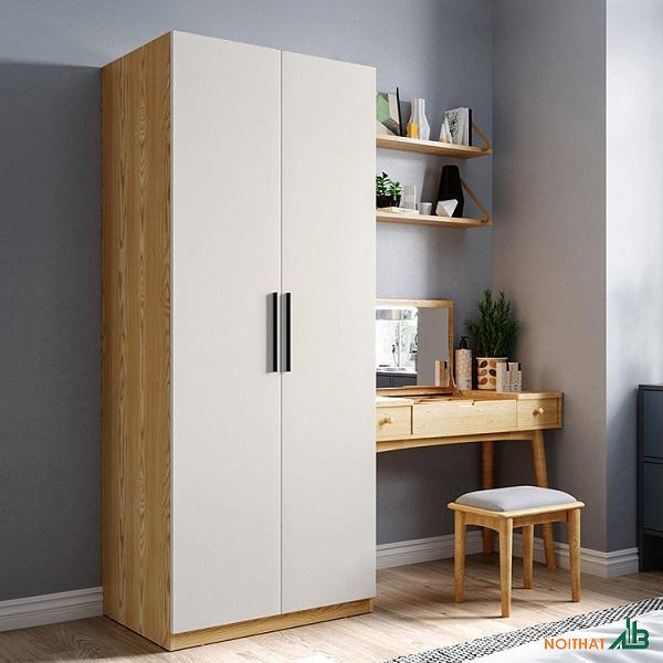 Tủ quần áo gỗ 80cm x 2m TQA100