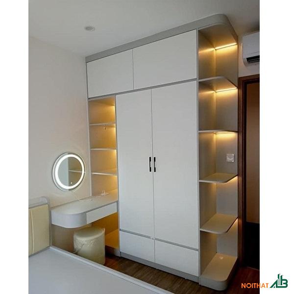 Tủ quần áo kèm bàn phấn TQA089