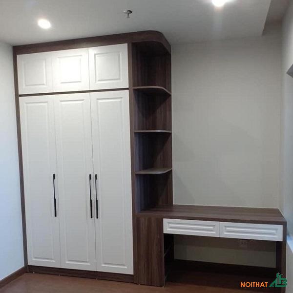 Tủ quần áo liền bàn học TQA072