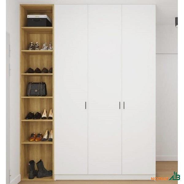 Tủ quần áo liền kệ giá rẻ TQA069
