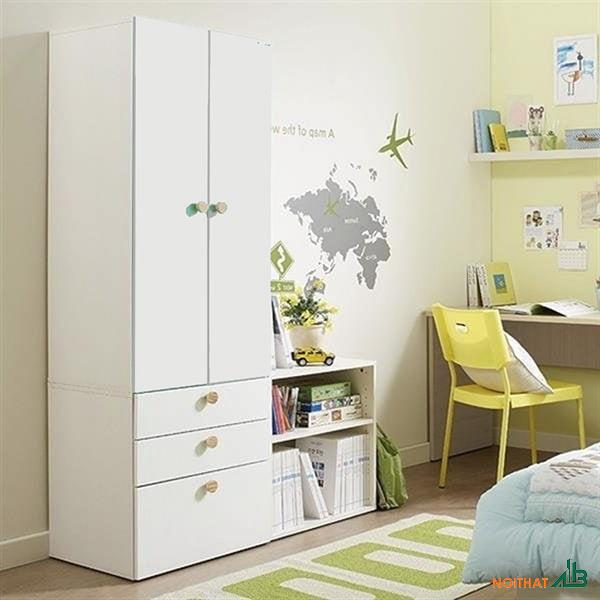 Tủ quần áo liền kệ giá rẻ TQA104