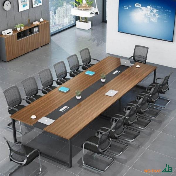 Bàn họp chân sắt 3m6 x 1m2 giá rẻ BH024