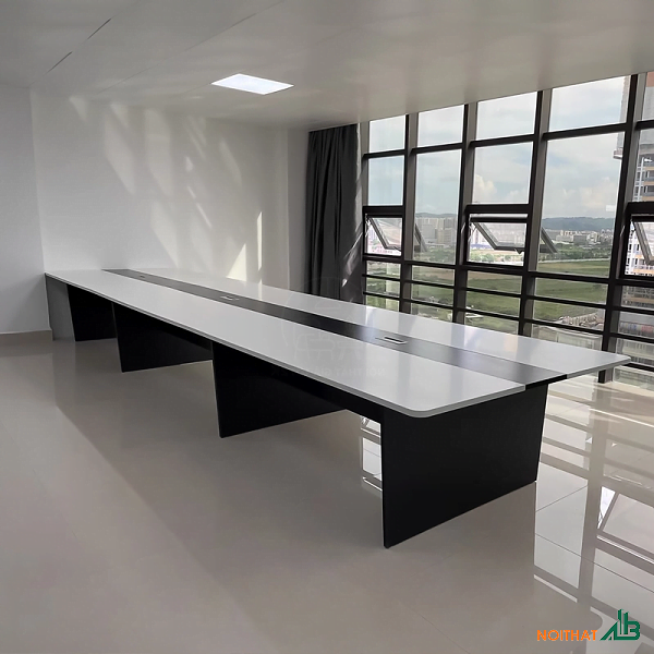 Bàn họp dài 4m gỗ công nghiệp BH029