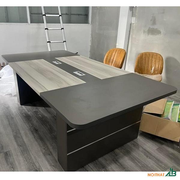 Bàn họp gỗ công nghiệp 2m4 giá rẻ BH028