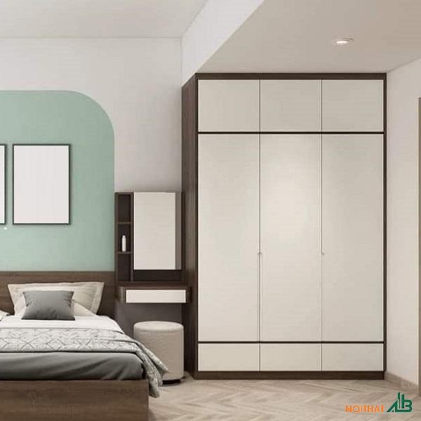 Tủ quần áo hiện đại 1m2 x 2m4 TQA129
