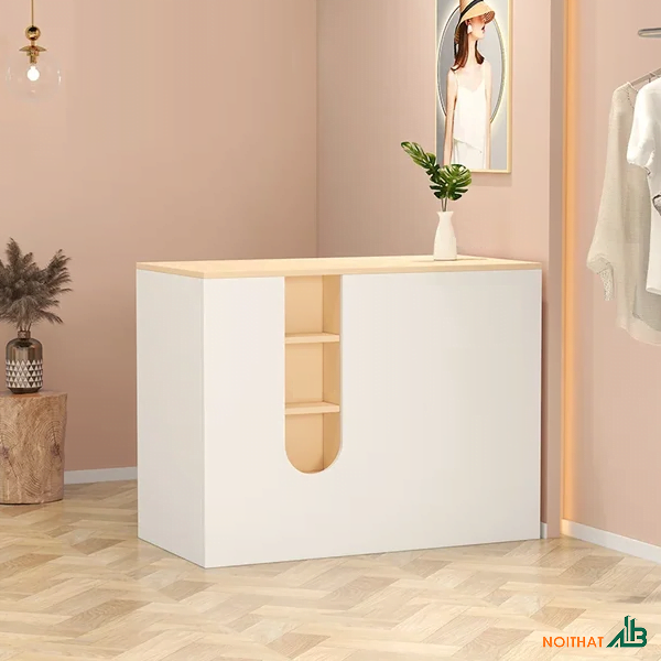 Bàn thu ngân 1m giá rẻ QTN028