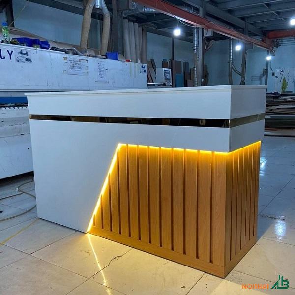 Quầy lễ tân 1m6 giá rẻ QLT082