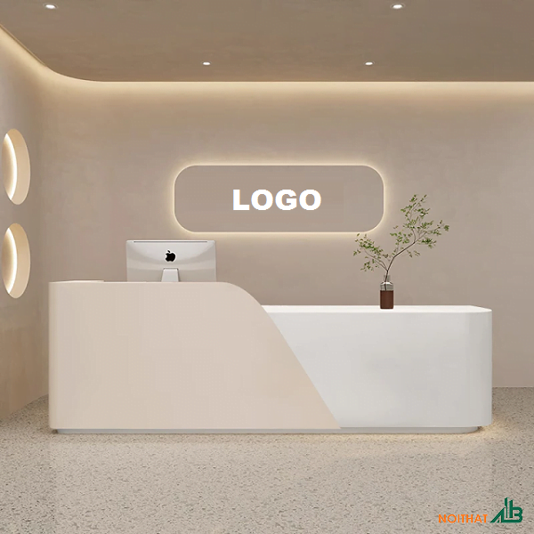 Quầy lễ tân hiện đại 2m4 QLT098 - Ảnh 3