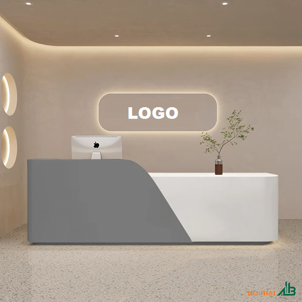 Quầy lễ tân hiện đại 2m4 QLT098