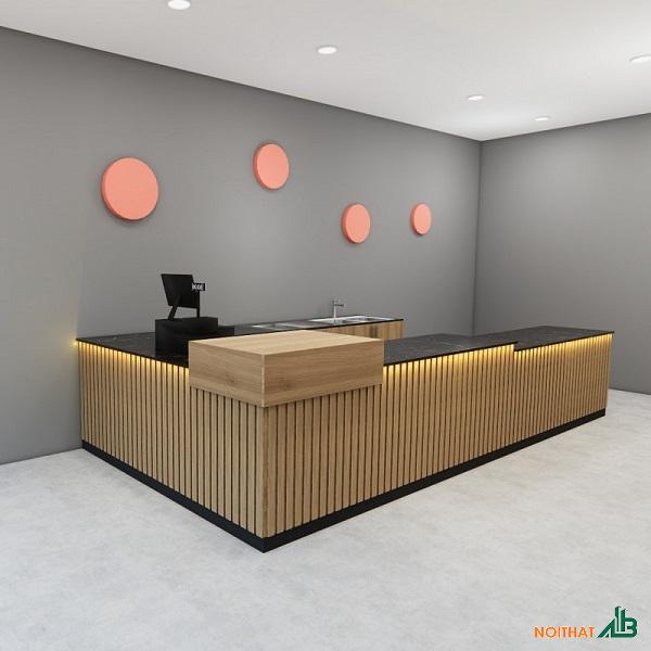 Quầy pha chế chữ U giá rẻ QB095
