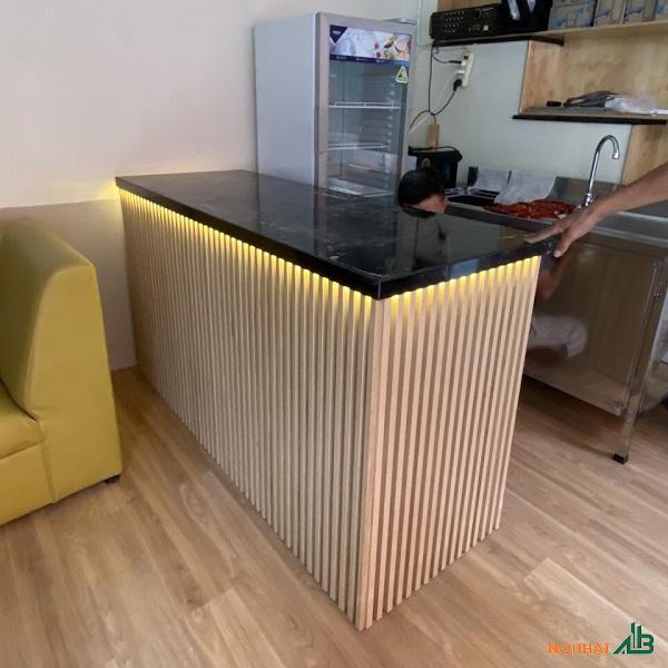Quầy pha chế mặt đá 1m6 giá rẻ QB094