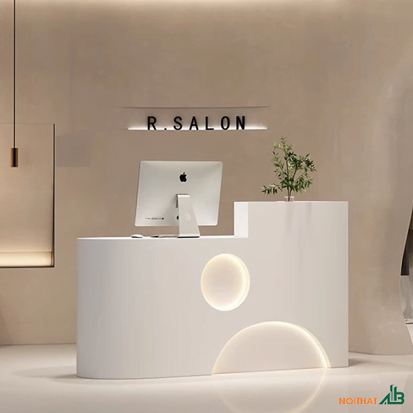 Quầy thu ngân 1m4 hiện đại QTN034 - Ảnh 2