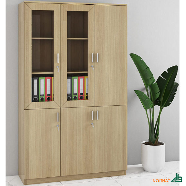 Tủ hồ sơ 3 cánh kính giá rẻ THS048-1