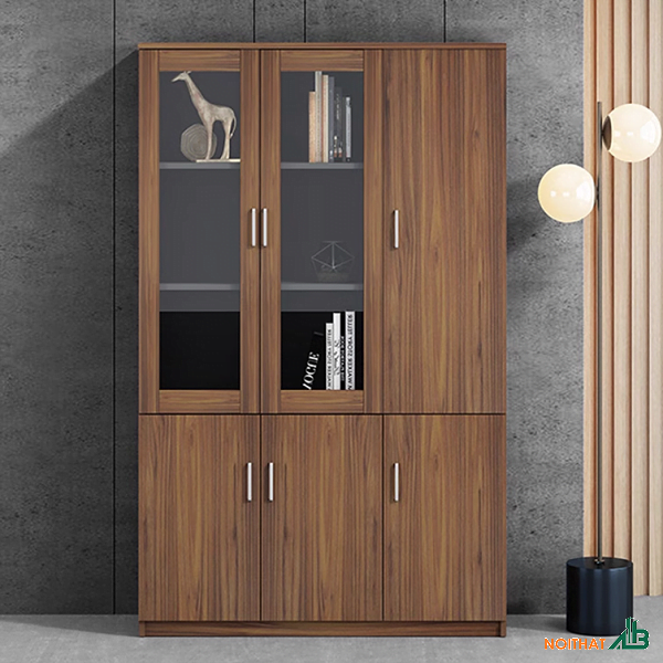 Tủ hồ sơ 3 cánh kính THS052