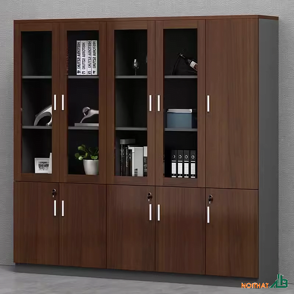 Tủ hồ sơ 5 cánh kính THS054