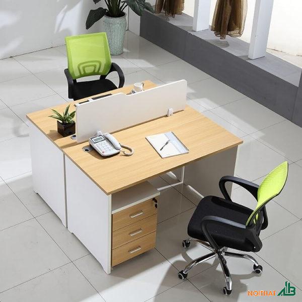 Cụm bàn làm việc 2 người giá rẻ BLV055