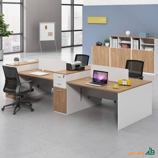 Cụm bàn làm việc 4 người 3m x 1m2 BLV057