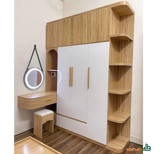 Tủ quần áo liền bàn trang điểm TQA142