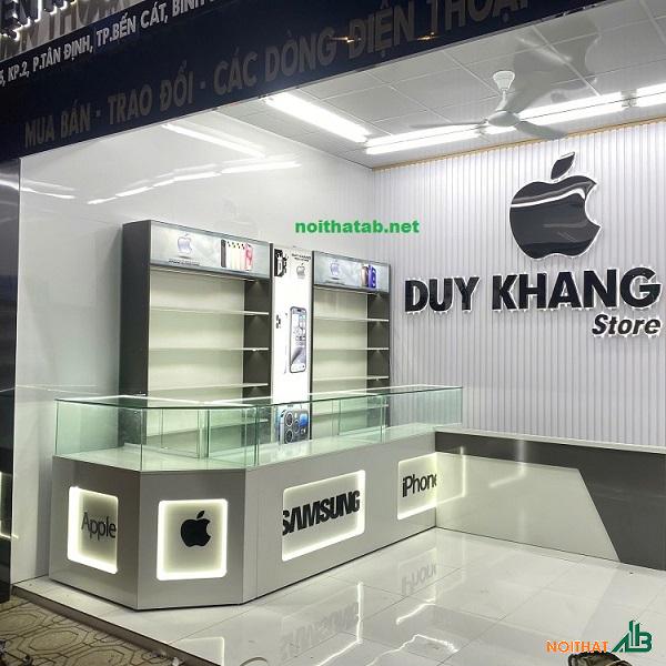 Tủ trưng bày điện thoại chữ L giá rẻ TTB121