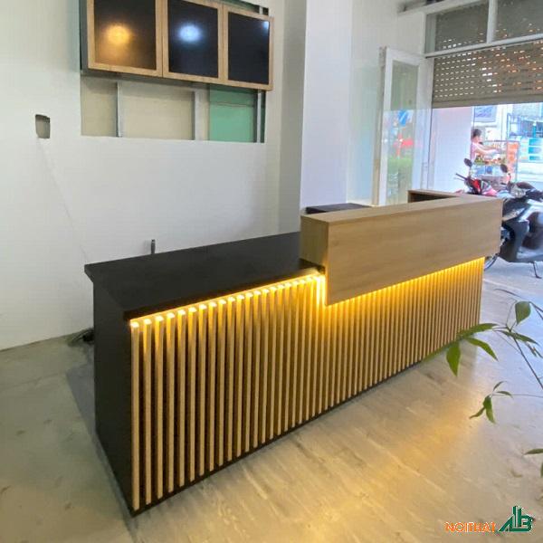 Quầy bar chữ L 2m8 x 1m4 giá rẻ QB105 - Ảnh 2