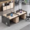 Cụm bàn làm việc 4 người giá rẻ BLV062