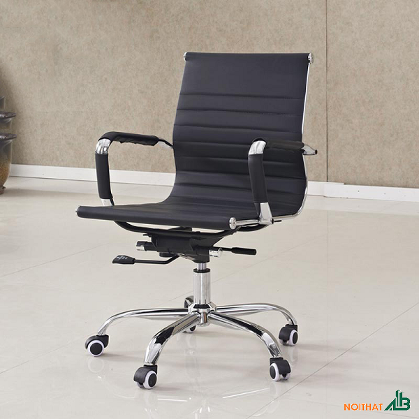 Ghế xoay bọc da lưng thấp GVP005