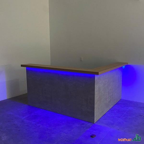 Quầy bar chữ L 1m8 x 2m QB101