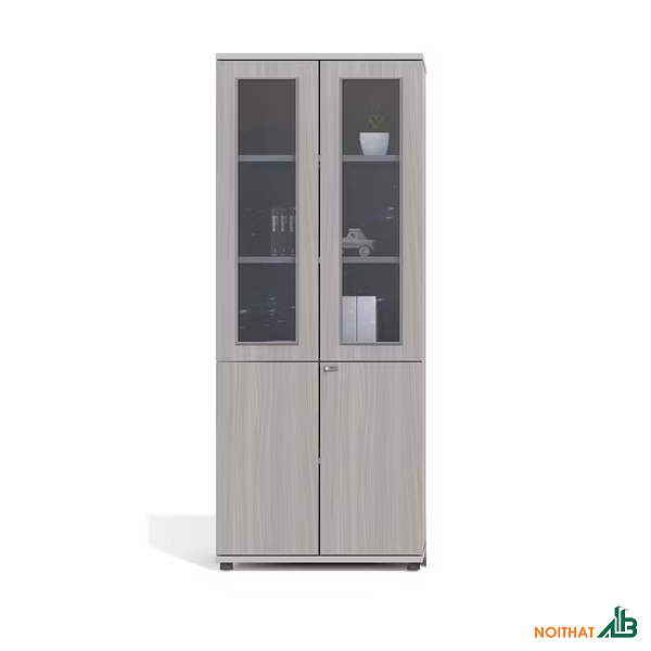 Tủ hồ sơ 2 cánh kính cao cấp THS068