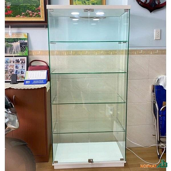 Tủ kính trưng bày 80cm x 1m8 giá rẻ TTB124 - Ảnh 3