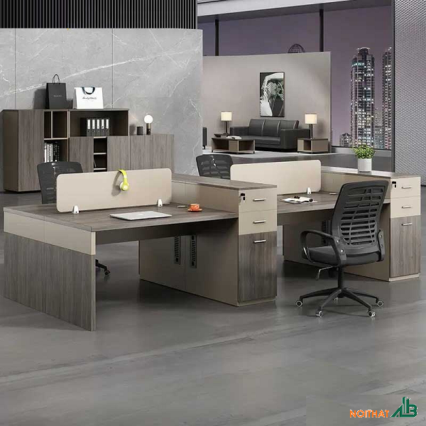 Bàn cụm vách ngăn 4 chỗ ngồi BLV066